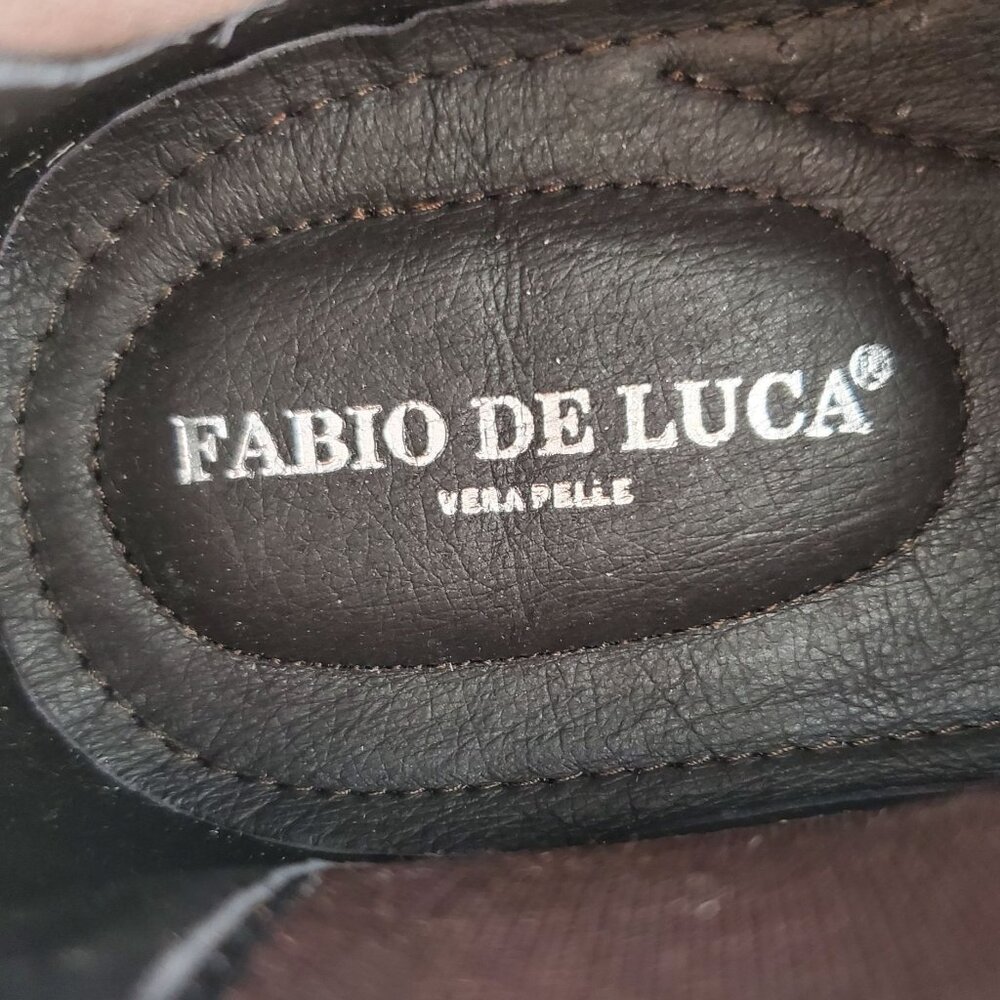 NEW Fabio De Luca Men 9 Tan Brown All Leather Suede Chukka Dress Boots Old Stock - Picture 12 of 14